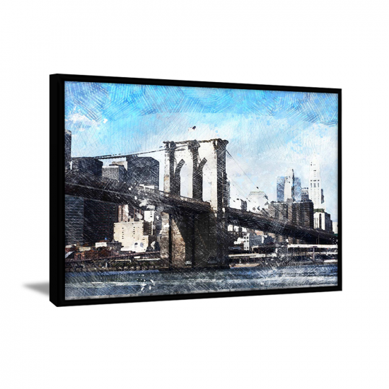 A bridge over a river